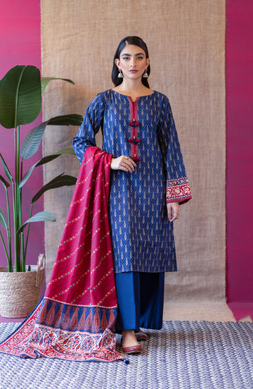 Orient OTL 22 057 Blue Khaddar Myreen Winter Collection 2022 Online Shopping